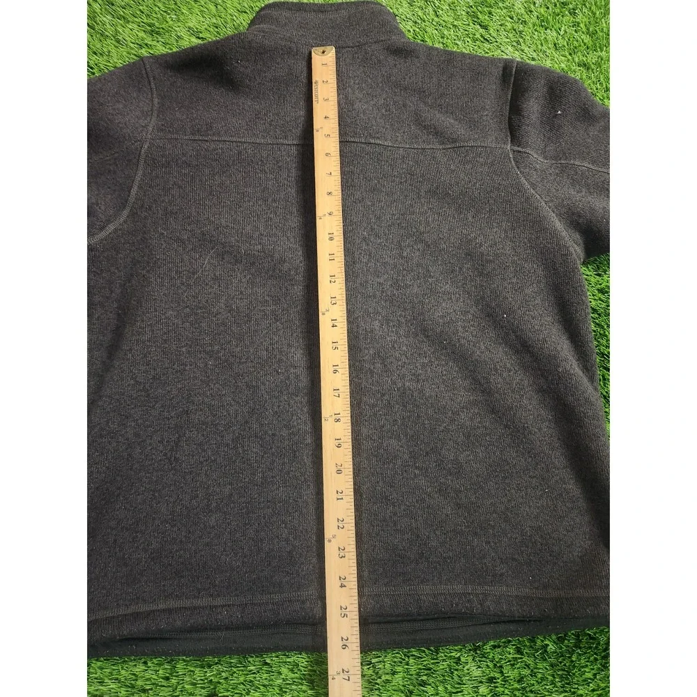 The North Face Mens Large Gray Fleece Full Zip Jacket Lined Pockets Gordon Lyons
